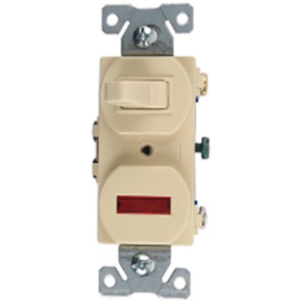 Eaton Wiring Devices Cooper Wiring 277V-BOX Combination Toggle Switch with Lite 277V-BOX